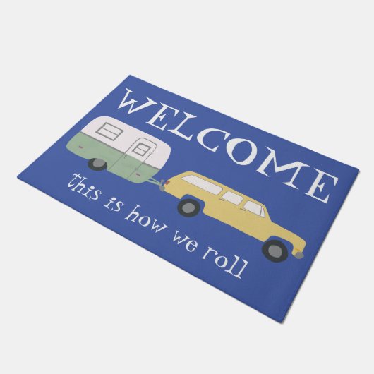 WELKOM de  Motorhome van de Aanpassing van de Aanh Deurmat (Schuin)