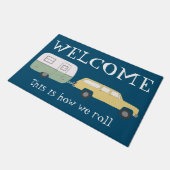 WELKOM de  Motorhome van de Aanpassing van de Aanh Deurmat (Schuin)