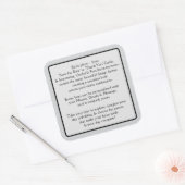 Welkom deel 2 vierkante sticker (Envelop)