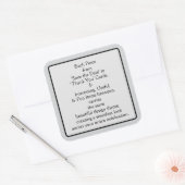 Welkom deel 3 vierkante sticker (Envelop)