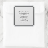 Welkom deel 4 vierkante sticker (Tas)
