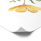 Welkom Delicate Wildflower Wedding Poster (Hoek)