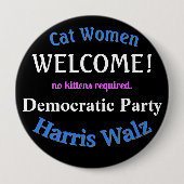 Welkom Democratische Button (Voorkant)