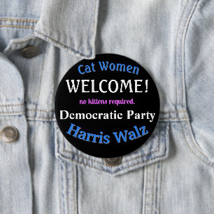 Welkom Democratische Button