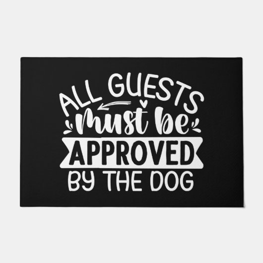 Welkom deur Mat Alle gasten moeten zwart wit zijn (Voorkant)