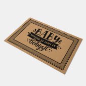 Welkom Deur Mat BABY SLAPEN WEES RUSTIG OF Babysit (Schuin)