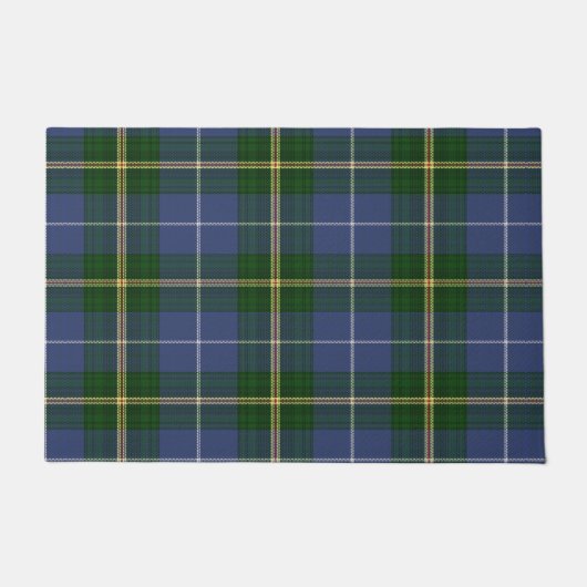 welkom deur mat blauw Nova Scotia Tartan plaid (Voorkant)