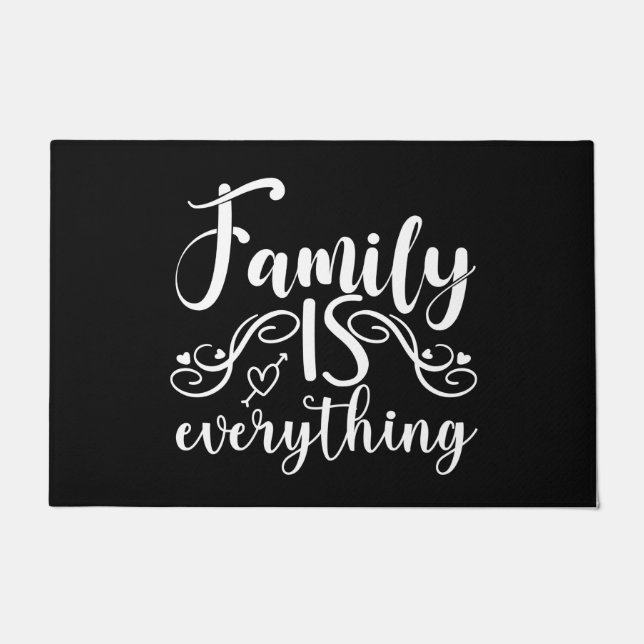 Welkom Deur Mat Familie is alles (Voorkant)