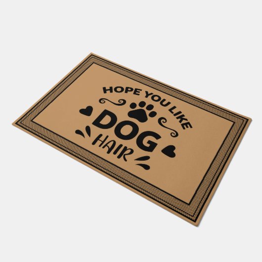 Welkom deur Mat Hoop dat je van hond kokoskleur ho (Schuin)