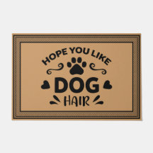 Welkom deur Mat Hoop dat je van hond kokoskleur ho