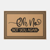 Welkom deur mat Oh nee niet je weer kokosnoot kleu (Voorkant)