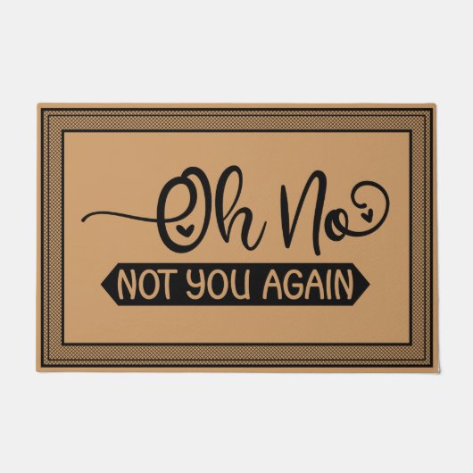 Welkom deur mat Oh nee niet je weer kokosnoot kleu (Voorkant)