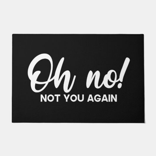 Welkom deur Mat Oh nee! Niet weer zwart wit (Voorkant)