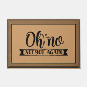 Welkom deur Mat Oh niet weer kokokoskleur (Voorkant)