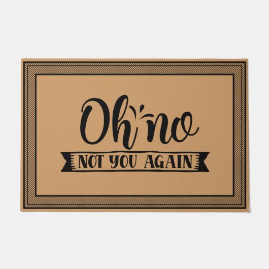 Welkom deur Mat Oh niet weer kokokoskleur (Voorkant)