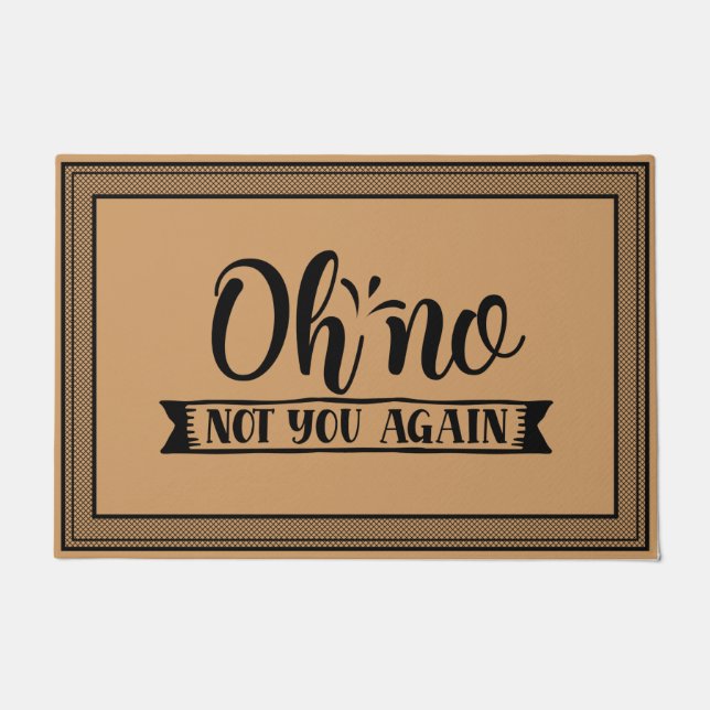 Welkom deur Mat Oh niet weer kokokoskleur (Voorkant)