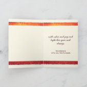 Welkom deur met Snowy-kerstfeestkaart Feestdagen Kaart (Binnen)