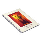 Welkom deur Wreath Snowy Notitieboek voor kerstmis (Rechterzijde)