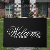 Welkom deurmat familienaam Simpele Elegantie