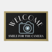 Welkom Deurmat - Glimlach voor de camera (Voorkant)
