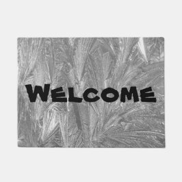 "Welkom" deurmat met een gecompliceerd voorontwerp