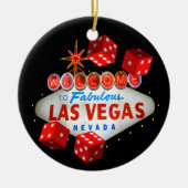 Welkom Dice Las Vegas Ornament (Voorkant)