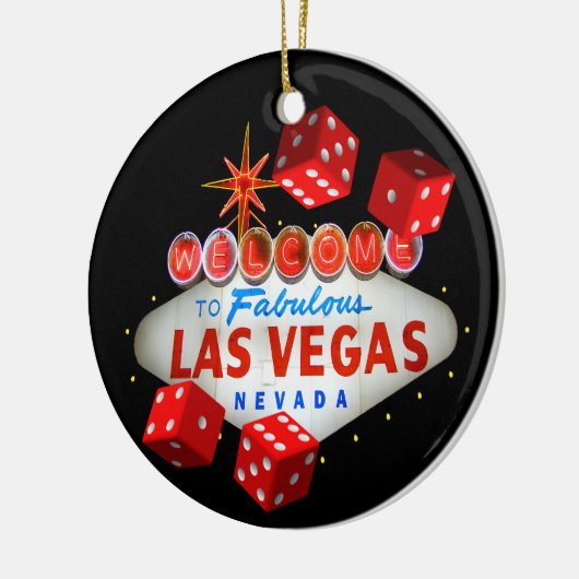 Welkom Dice Las Vegas Ornament (Links)