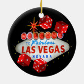 Welkom Dice Las Vegas Ornament (Achterkant)