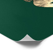 Welkom Dinosaur Theme Wedding Donkergroen Poster (Hoek)