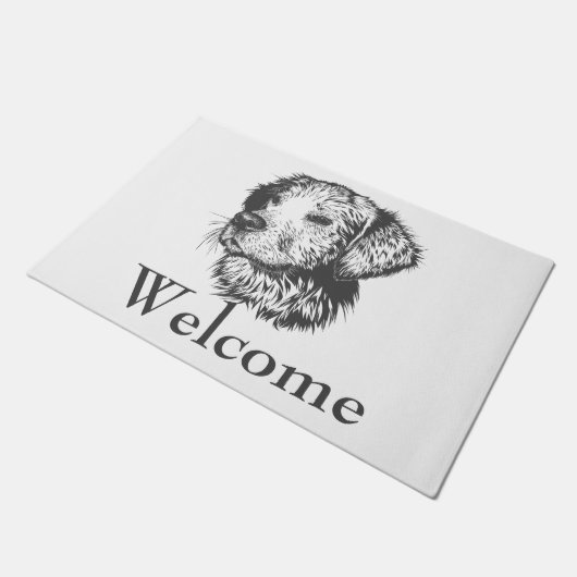 Welkom Dog Deurmat (Schuin)