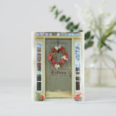 Welkom Door New Home Verhuisd Briefkaart (Staand voorkant)