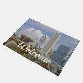 Welkom Doormat in Buckingham Fountain Deurmat (Schuin)