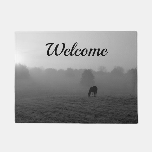 Welkom doormat op de ochtend deurmat (Voorkant)