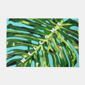 Welkom Doormat Tropisch Monstera Leaf Deurmat (Voorkant)