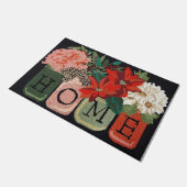 Welkom Doormat, ventilatorlade, Floral Doormat Deurmat (Schuin)