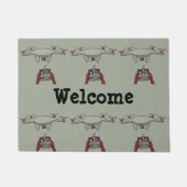 Welkom Drone Pilot-mat Deurmat (Voorkant)