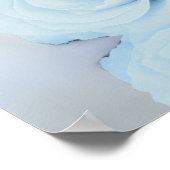 Welkom! Dusty Blue Roos Alfabetic Seating Chart Poster (Hoek)