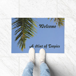 Welkom Een hint van tropen Deurmat