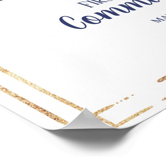 Welkom eerste communiqué poster (Hoek)