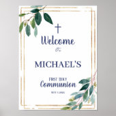 Welkom eerste communiqué poster (Voorkant)