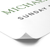 Welkom, eerste Heilige Communie, usty Eucalyptus Poster (Hoek)