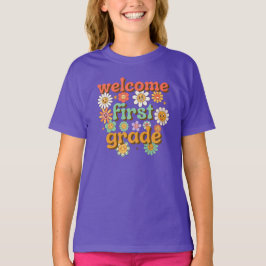 WELKOM EERSTE LEERJAAR  EERSTE DAG TERUG OP SCHOOL T-SHIRT
