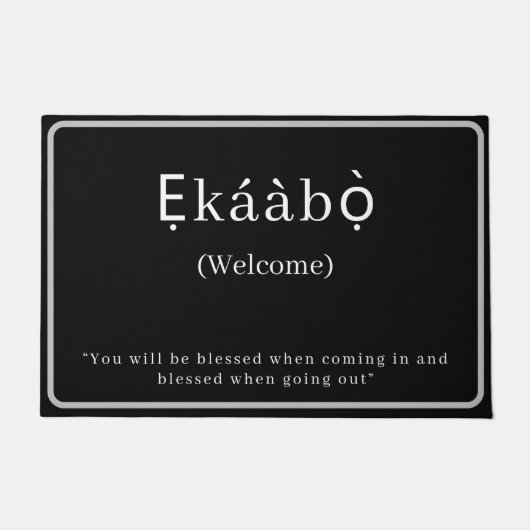 Welkom | Ekaabo Yoruba deurmat (Voorkant)