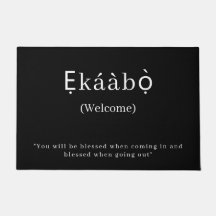 Welkom | Ekaabo Yoruba deurmat