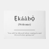Welkom | Ekaabo Yoruba deurmat (Voorkant)