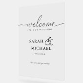 WELKOM! Elegant, bruiloft Acryl Bord (Hoek)