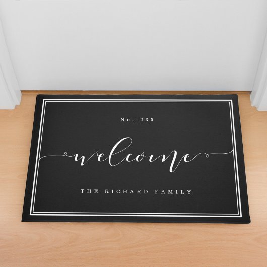 Welkom | Elegant Calligraphy House & Family Name Deurmat