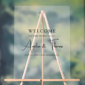 Welkom Elegant Wedding Acryl Bord (Neutraal)