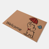 Welkom Elephant Doormat, lieflijk olifant Deurmat (Schuin)