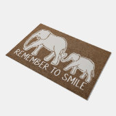 Welkom Elephant Doormat, lieflijk olifant Doormat Deurmat (Schuin)